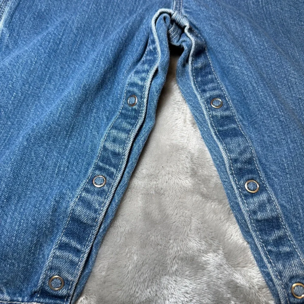 OshKosh Bgosh Toddler Size 24M Denim Bib Overalls Boys Blue Carpenter Snap Leg